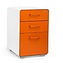 Poppin Stow 2-Drawer Vertical File Cabinet, Letter/Legal Size, Lockable, 25"H x 15.75"W x 20"D, White + Orange (100842)~#|#~EA8A0F70-7047-4AC7-B60AE060968166C6_sc7