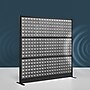 Luxor Studio Modular Wall Room Divider System Acoustic Panel, 70" H x 70" W, Freestanding, Gray, PET (PPWL002)~#|#~EA8EC460-00BB-4EAD-8ED877464F5526DE_sc7