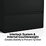 Staples HL8000 Commercial 5-Drawer Lateral File Cabinet, Locking, Letter/Legal, Black, 36"W (21754D)~#|#~EAA6CA94-E4D6-4915-907FD40FF3893219_sc7