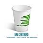 Perk™ Eco Compostable Paper Hot Cup, 12 Oz., White/Green, 500/Carton (PK56222CT)~#|#~EAB3DAB7-1112-4E11-989DBED2A00AF503_sc7