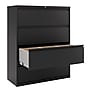 Staples Heavy Duty 4 Drawer Lateral File Cabinet, Letter/Legal Size, 52.36"H x 42"W x 18.62"D, Black (59621/17460)~#|#~EAD3BB67-7358-44D6-8563D09751342E0A_sc7