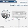 Techni Mobili Mobile Laptop Stand with Lockable Wheels, White (RTA-B008-WHT)~#|#~EAF52F28-F031-4FB6-B1C4C8681B99D194_sc7