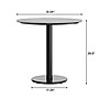 Flash Furniture Acadia 31.25" Round Wooden Dining Table with Round Base, Gray Faux Concrete/Black Base (STRD31CGTR18)~#|#~EB1D398D-6D34-4319-BD3A6C7E2D0830BA_sc7