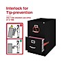 Staples Heavy Duty 2 File Drawers Vertical File Cabinet, Black, Legal, 26.5"D (13447D)~#|#~EB1F4275-E65B-412B-B53F940ACAC67354_sc7