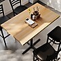 Flash Furniture Bennett Wooden Commercial Indoor Table, 48" x 30", Natural Top/Black Base (GSF3048NTT2230B)~#|#~EB300FDA-6595-4173-91B518F7A313E7CA_sc7