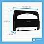 Georgia-Pacific Safe-T-Gard Toilet Seat Cover Dispenser, Half-fold, Black, 10/Carton (57748)~#|#~EB3EE4A2-EEFF-4CCC-B7D53363482E0C67_sc7