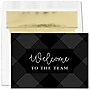 "Geometric Welcome" Welcome Card w/ Gold Lined White Envelope, 250/BX~#|#~EB6748F5-35BC-4FD2-843A1B53AB93ECC1_sc7
