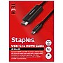 Staples TECH 6 ft. USB-C to HDMI Audio/Video Cable, Male to Male, Black (ST62472)~#|#~EB6E9B3C-A48C-4B22-9FB25521EE74F713_sc7