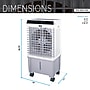 Techni Home 3-in-1 Portable Evaporative Cooler with Remote, WiFi Enabled, White (RTA-20AC-FAN)~#|#~EB89C451-64C1-4796-997E9365889B6F18_sc7