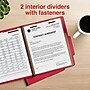 Staples 100% Recycled Heavy Duty Classification Folder, 2-Dividers, 2" Expansion, Letter Size, Bright Red, 10/Box (ST62559)~#|#~EBA75FB4-ACF5-48E0-82EB3E9B6A959E1B_sc7