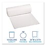 Boardwalk® Waste Can Liners , 8-10 Gallon , 0.4 mil , White , 24" x 23" , 25 Bags/Roll , 20 Rolls/Ctn~#|#~EBADF7E2-9ACE-4CAD-A46F26DE1866228C_sc7