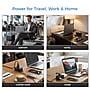 Uncaged Ergonomics Travel Power Strip with USB-C, 3 AC, 2 USB-C (20W), 1 USB-A, 3.4 ft Cord, Black~#|#~EBC21CF8-FF3B-4C48-832F48FC7DEB24AC_sc7