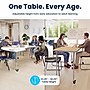 Flash Furniture Wren Kidney Activity Table, 96" x 48", Height Adjustable, Light Gray Top/Silver Frame (XUA4896KDLGTAC)~#|#~EBCC0F0E-1B0A-4779-8D5E34B6C21F3C5D_sc7