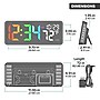 La Crosse Technology Color-Changing Digital LED Wall Clock with Indoor Temperature (513-1411)~#|#~EBE0E9FF-8402-4D3A-833E96B6E4F6C290_sc7
