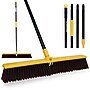 BISON LIFE Outdoor 24" Polypropylene Bristle Push Broom, Yellow/Black (BPHD-EXHPB-BKY-24-1)~#|#~EBE3296D-6617-410F-A1742CEB3784498A_sc7