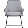 Lorell Mid‑Century Modern Flannel Guest Chair with Steel Sled Base, Gray (LLR68562)~#|#~EBED503F-F455-401D-836A7D4D2AD73EE1_sc7