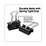 Mini Binder Clips, Steel Wire, 1/4" Capacity, 1/2" Wide, Black/Silver, 144/Pack~#|#~EBF8DBC6-FFBC-4536-88B4FEB56E904E9D_sc7