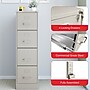 Staples Heavy Duty 4 File Drawer Vertical File Cabinet, Gray, Letter, 26.5"D (13445D)~#|#~EBFCA606-8E54-4382-B7DAC2A7974BA764_sc7