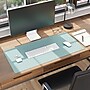 Smead Large Vegan Leather Anti-Slip Desk Pad, 36" x 17", Light Blue (64830)~#|#~EC050D0E-B226-4304-8BD5AD8E487C63D9_sc7