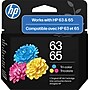 HP 63/65 Tri-Color Standard Yield Ink Cartridge, Prints Up to 100 Pages (B7RT2AN)~#|#~EC2D85A4-D204-4540-931550B47B0FFC8E_sc7