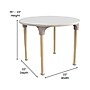 Flash Furniture Bright Beginnings Hercules 33" Round Table, Height Adjustable, White/Beech (MK-ME088022-GG)~#|#~EC3E285B-1ED2-4302-BD3A8EACE03B8C7D_sc7