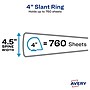 Avery TouchGuard Protection Heavy Duty 4" 3-Ring View Binders, Slant Ring, White (17145)~#|#~EC58AB59-8D58-4E7C-A1C2E5CCEDF4AC2E_sc7