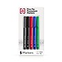 TRU RED™ Pen Permanent Markers, Fine Tip, Assorted, 5/Pack (TR54527)~#|#~EC904412-8E05-4085-AE3058F70D1F84D6_sc7