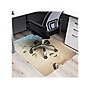 Mind Reader Hard Floor Chair Mat, 47" x 35", Tan, Polycarbonate (BEACHMAT-ASST)~#|#~EC9467A0-12F6-4DC8-AD3737C4A809A0E4_sc7