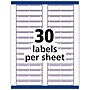 Avery TrueBlock Laser/Inkjet File Folder Labels, 2/3" x 3-7/16", White/Purple, 750 Labels/Pack (5666)~#|#~ECB6A848-56F4-4339-A132EFBE2C6AC45B_sc7