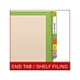 Medical Arts Press Reinforced End Tab File Folder, Straight-Cut, Letter Size, Manila/Green, 50/Box (S-09473-GRN)~#|#~ECBF42D4-57E2-47AA-80787EA709B80AD5_sc7