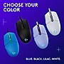 Logitech G203 Lightsync Gaming Optical USB Gaming Mouse, White (910-005791)~#|#~ECC6F055-DCD8-425C-8B509420ACF16F13_sc7
