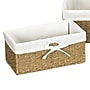 Household Essentials 3-Piece Wicker Basket Handwoven Seagrass Storage Baskets with Washable Liners, Natural (HHML-5611)~#|#~ECD13E1B-08FB-4578-8A363254899B9016_sc7