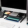 Mind Reader Ventilated Monitor Stand, Holds up to 44 lbs., Metal, Black, 2/Pack (2METMONST-BLK)~#|#~ECDE1D28-4DB5-446E-8A0387A3B720F674_sc7