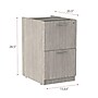 Alera Valencia Full Pedestal File Drawers, 2 Legal/Letter-Size, 15.63" x 20.5" x 28.5", Gray~#|#~ECF6B290-CD62-40C3-A60ABEEB4BE74D73_sc7