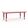 Flash Furniture Wren Rectangular Activity Table, 23.625" x 47.25", Height Adjustable, Red/Gray (YU060RECTBLRD)~#|#~ED03AE2E-09B8-4545-B5BF8100B4C052D3_sc7