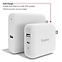 Staples TECH GaN USB-A/USB-C Wall Charger, 37W, White (ST62324-CC)~#|#~ED246442-BCC4-41EA-B91EA1D4D649EA4A_sc7