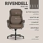 Elle Decor Rivendell AIR Lumbar Ergonomic Faux Leather Swivel Executive Chair, Mocha Brown (60124-MBRN)~#|#~ED3AB292-AB16-4698-844B3B8EBF03E2F6_sc7