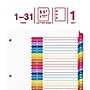 Staples Customizable Table of Contents Numeric Dividers, 1–31 Tabs, Multicolor~#|#~ED45FFAC-2172-47A8-A08D6893CC11DFB5_sc7