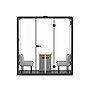 FlexiSpot WorkCube Series Sound Absorbing 4 Person Privacy Booth, Gray (P4FG-KIT)~#|#~ED4A69F5-86BC-4823-A99100BD6E27F6BC_sc7