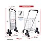 Dbest Stair Climber Cruiser Steel Mobile Folding Utility Cart with Front Swivel Wheels, Silver (01-897)~#|#~ED519E3F-4DA6-45D5-AE96FB1F2F241DC3_sc7