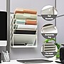 Mind Reader 5-Compartment Mountable Plastic Vertical File Storage, Beige (WALLANCH-BEI)~#|#~ED548153-88C8-4808-BE3B94C9C1D5434D_sc7