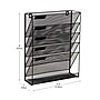 Mind Reader 5-Pocket Metal Mesh Mountable Wall File, Letter Size, Black (MAGSTACK-BLK)~#|#~ED70B483-264E-4AF7-903652B746719037_sc7