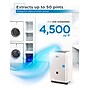 Black & Decker Energy Star 50-Pint Portable Dehumidifier, WiFi Enabled, 2-Speed, Covers up to 4500 sq. ft., White (BDT50PWTBWF)~#|#~ED88A222-F6FF-4117-987B7768940365CD_sc7