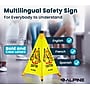Alpine Industries Wet Floor Cone Sign, 20"H, Yellow, 5/Pack (498-20-5pk)~#|#~ED8F1A69-07A5-41E9-B94C0FE2F88708B2_sc7