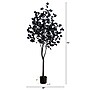 Nearly Natural Pre-Lit Artificial Halloween Black Eucalyptus Tree, 6' (T5223)~#|#~ED9B8DC0-8036-497A-BAAC922A61167700_sc7