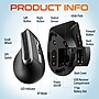 Delton S20 Wireless Ergonomic Optical Mouse, Black (DMS20-WB)~#|#~EDB449AB-D339-4584-BBB2CC74C37AF6D6_sc7