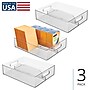 iDESIGN Medium Stackable Plastic Storage Bin, Clear, 3/Pack (29049M3)~#|#~EDC5349B-C903-4D78-A78E2DD540E867D1_sc7