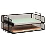 Mind Reader Metal Side Loading Stackable Letter Tray, Letter Size, Black, 2/Pack (DSTACK2-BLK)~#|#~EDC59B02-676E-48C4-9C75E3D1233BD296_sc7