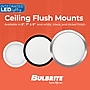 Bulbrite 5" Round 10.3-Watt 3000K LED Flush Mount Light, 850 Lumens, White (773600)~#|#~EDE57C96-2BF1-43D5-8B877533E17319A0_sc7