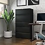 Staples HL8000 Commercial 5-Drawer Lateral File Cabinet, Locking, Letter/Legal, Black, 36"W (21754D)~#|#~EDF4BD7E-8745-4224-B0D05BDC20B48B1F_sc7